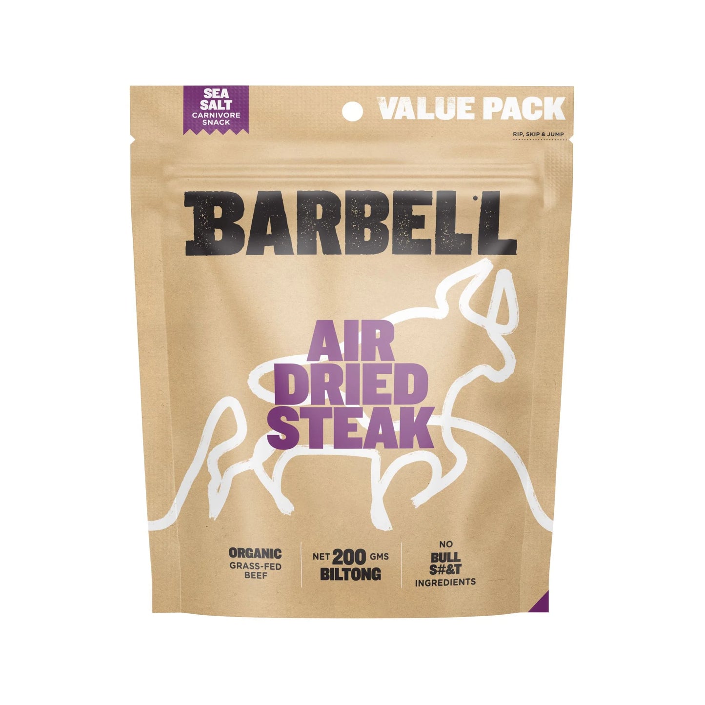 Air Dried Steak - Sea salt Biltong (2 sizes to choose from)