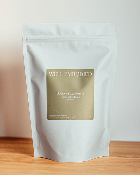 Ground Green Coffee Beans (Bottoms Up)