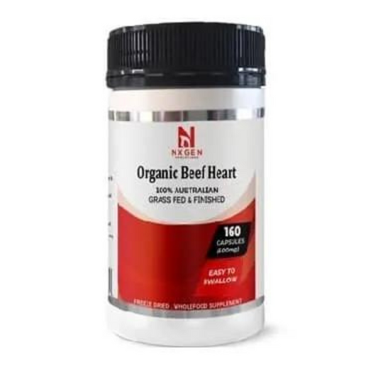 Organic Beef Heart Capsules 500mg *160 Count