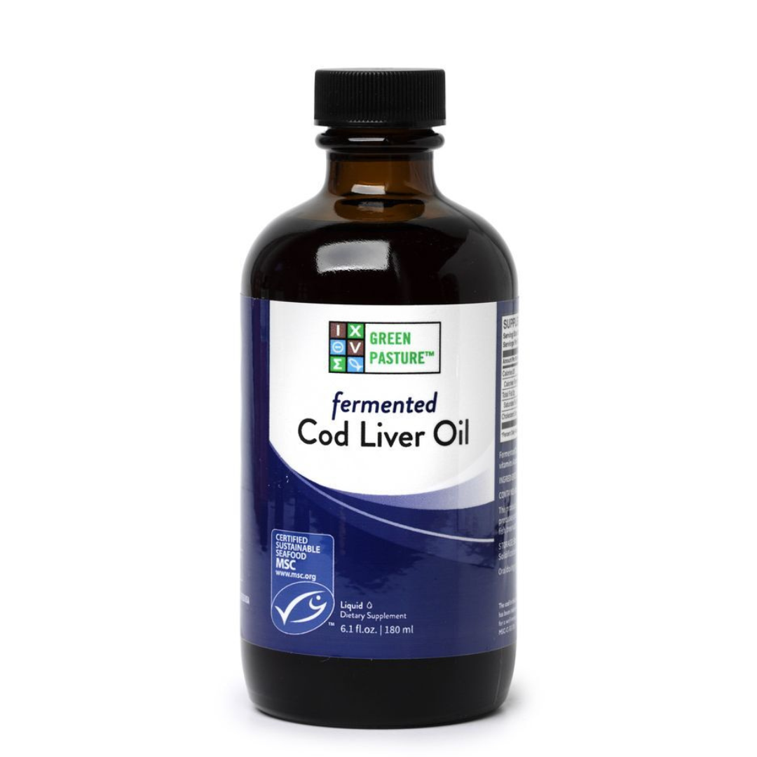 Fermented Cod Liver Oil (Liquid or Capsule options)