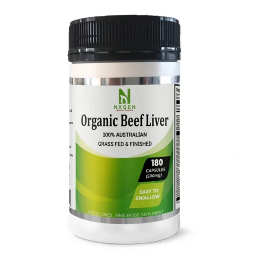 Organic Beef Liver Capsules 500mg 180 Capsules