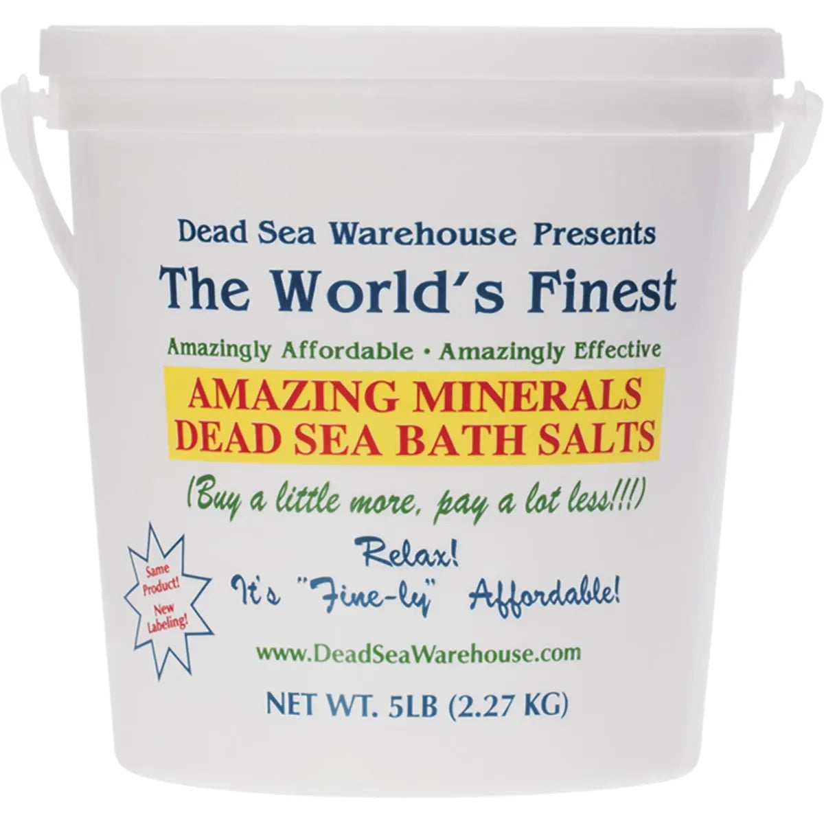 Dead Sea Bath Salts Bucket 2.27kg